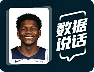爱德华兹全场20投13中，空砍32分11篮板2助攻1封盖